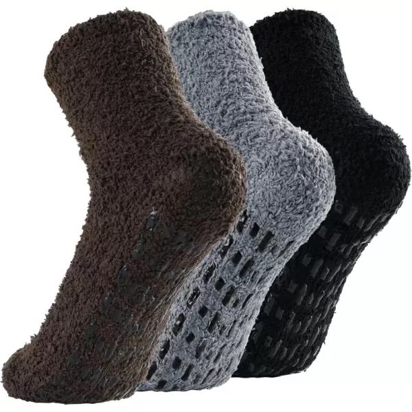 Zando Cozy Fuzzy Socks for Women Non Slip Socks Slipper Socks Fluffy Socks Hospital Socks with Grips for Women Sleep