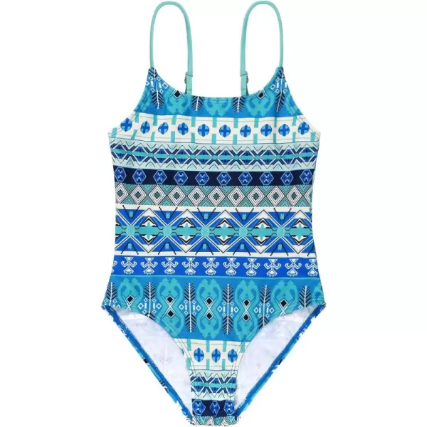 Zando Girls One Piece Bathing Suits Toddler Kids Swimsuits Mermaid Beach Swimwear for Baby Girl 2-8 Years Gifts