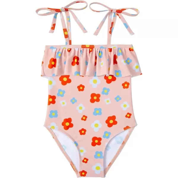 Zando Girls One Piece Bathing Suits Toddler Kids Swimsuits Mermaid Beach Swimwear for Baby Girl 2-8 Years Gifts
