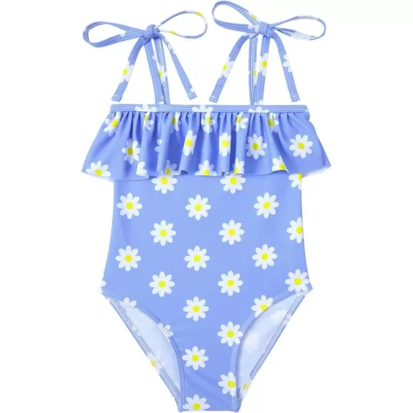 Zando Girls One Piece Bathing Suits Toddler Kids Swimsuits Mermaid Beach Swimwear for Baby Girl 2-8 Years Gifts