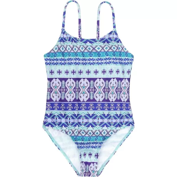 Zando Girls One Piece Bathing Suits Toddler Kids Swimsuits Mermaid Beach Swimwear for Baby Girl 2-8 Years Gifts