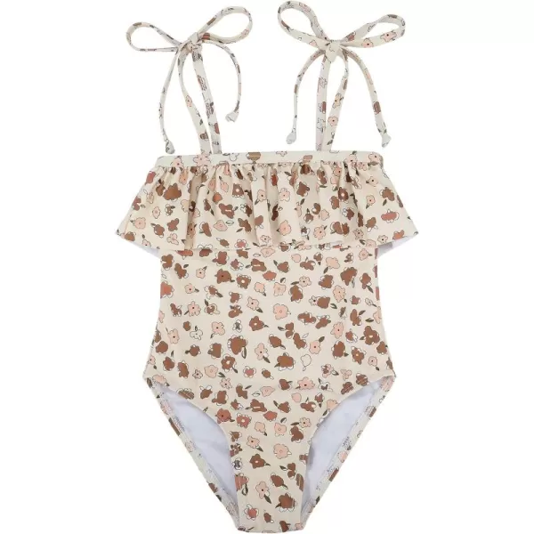 Zando Girls One Piece Bathing Suits Toddler Kids Swimsuits Mermaid Beach Swimwear for Baby Girl 2-8 Years Gifts