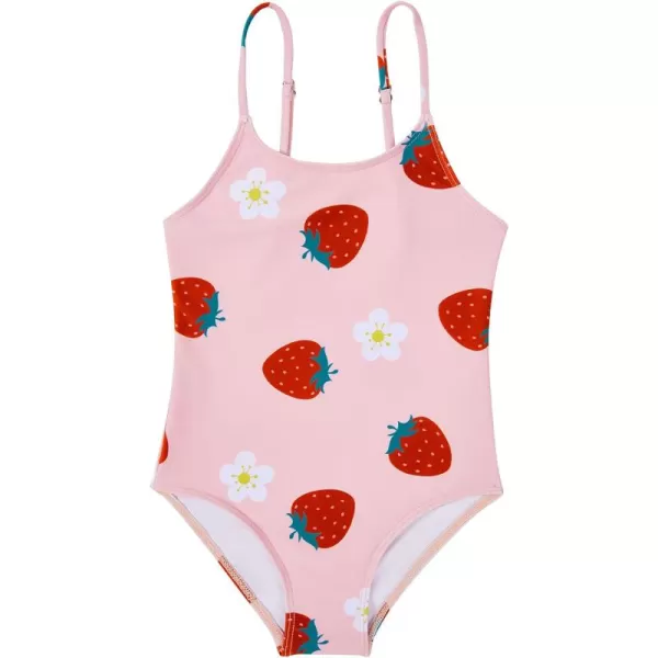 Zando Girls One Piece Bathing Suits Toddler Kids Swimsuits Mermaid Beach Swimwear for Baby Girl 2-8 Years Gifts