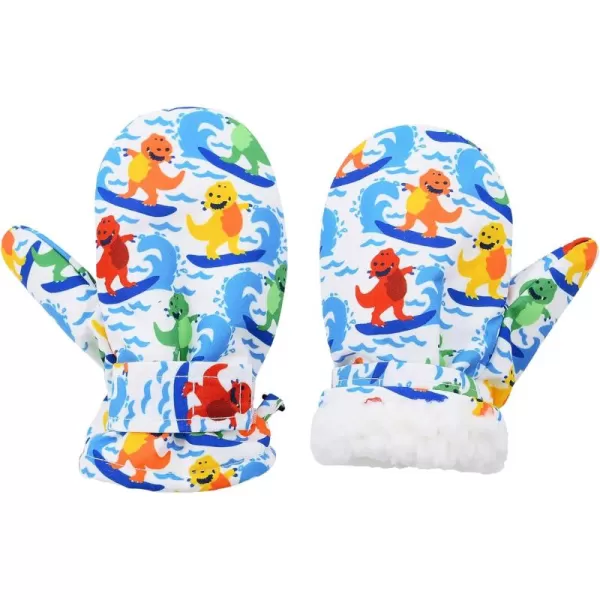 Zando Toddler Mittens Waterproof Snow Gloves Lined Kids Glove Baby Mittens Winter Warm Fleece Gloves