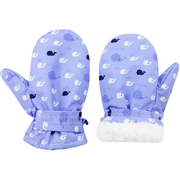 Zando Toddler Mittens Waterproof Snow Gloves Lined Kids Glove Baby Mittens Winter Warm Fleece Gloves