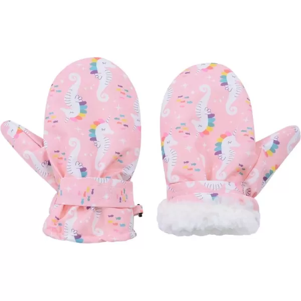 Zando Toddler Mittens Waterproof Snow Gloves Lined Kids Glove Baby Mittens Winter Warm Fleece Gloves