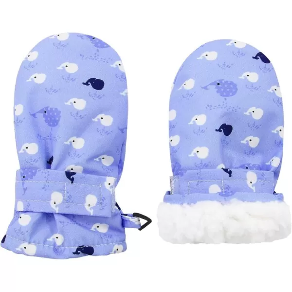 Zando Toddler Mittens Waterproof Snow Gloves Lined Kids Glove Baby Mittens Winter Warm Fleece Gloves