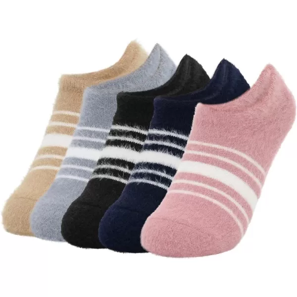 Zando Womens Fuzzy Socks with Grips Athletic Grip Socks Warm Slipper Socks Non Slip Cozy Socks Soft Thick Fluffy Socks