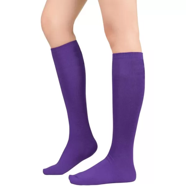 Zando Women's Tall Knee High Socks Extra Long Athletic Socks Outdoor Long Socks Stripes Casual Tube Socks Knee Socks