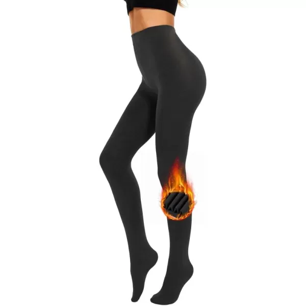 Zando Women's Winter Warm Stretchy Thermal Leggings Pants Fleece Lined Tights High Waist Soft Comfy Tights for Women