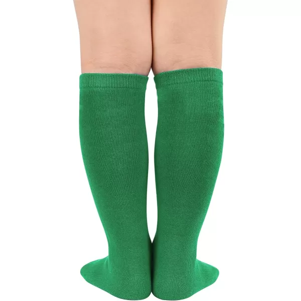 Zando 4 Pairs Kids Soccer Socks Baseball Softball Socks Youth Athletic Socks Boys Girls Knee High Socks 4-10 Years