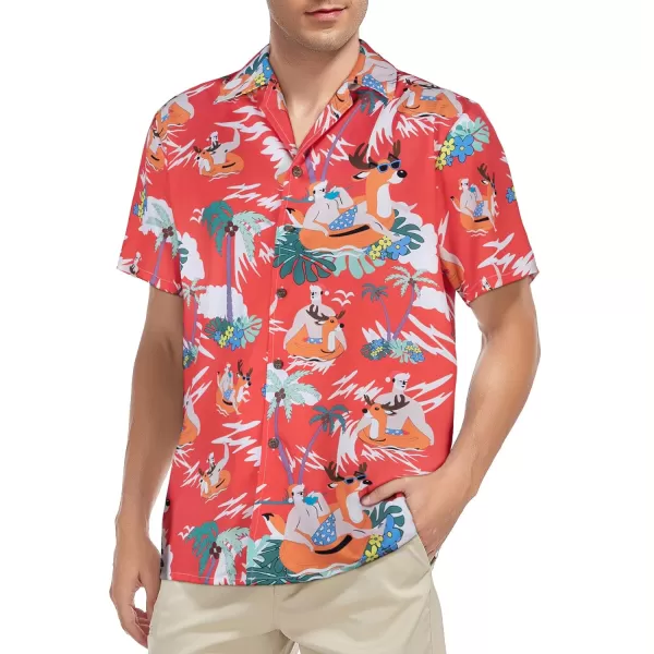 Zando 80s 90s Hawaiian Shirt for Men Short Sleeve 80s 90s Outfit Funny Hawaiian Shirts Party Disco Outfit