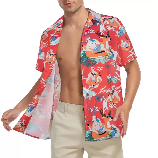 Zando 80s 90s Hawaiian Shirt for Men Short Sleeve 80s 90s Outfit Funny Hawaiian Shirts Party Disco Outfit