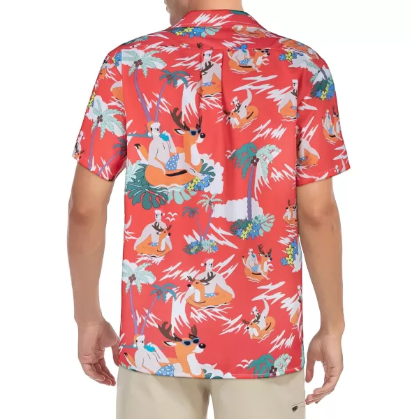 Zando 80s 90s Hawaiian Shirt for Men Short Sleeve 80s 90s Outfit Funny Hawaiian Shirts Party Disco Outfit