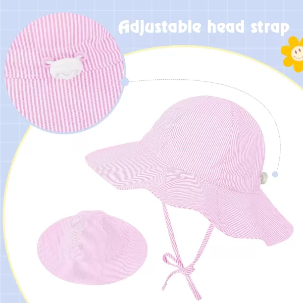 Zando Baby Boy Beach Hat Baby Girl Sun Hat UPF 50+ Toddler Caps for Boys Girls Infant Wide Brim Hats Baby Bucket Hat