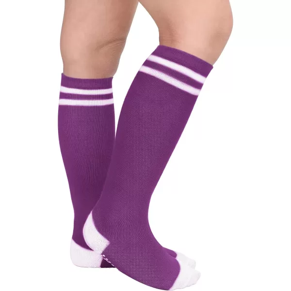 Zando Baby Girl Socks Cotton Baby Knee High Socks Cute Ruffle Socks for Toddler Girls Infant Uniform Stockings Seamless