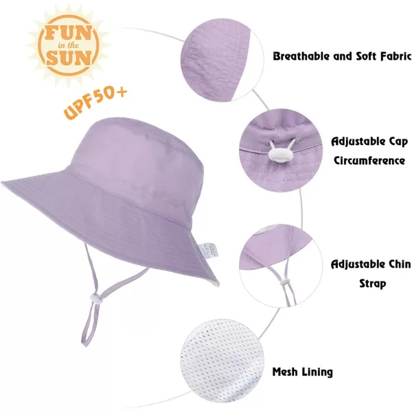 Zando Baby Girls Sun Hat Infant Summer Hat UPF 50+ Sun Protection Cap Wide Brim Bucket Hats for Baby Girls Boys