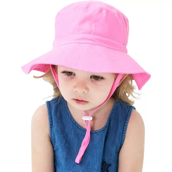 Zando Baby Girls Sun Hat Infant Summer Hat UPF 50+ Sun Protection Cap Wide Brim Bucket Hats for Baby Girls Boys