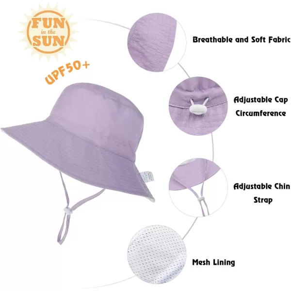 Zando Baby Girls Sun Hat Infant Summer Hat UPF 50+ Sun Protection Cap Wide Brim Bucket Hats for Baby Girls Boys