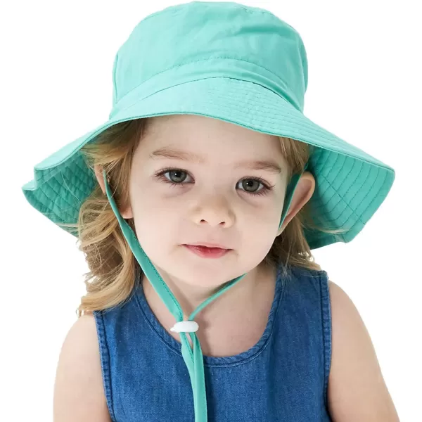 Zando Baby Girls Sun Hat Infant Summer Hat UPF 50+ Sun Protection Cap Wide Brim Bucket Hats for Baby Girls Boys