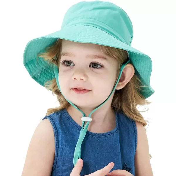 Zando Baby Girls Sun Hat Infant Summer Hat UPF 50+ Sun Protection Cap Wide Brim Bucket Hats for Baby Girls Boys