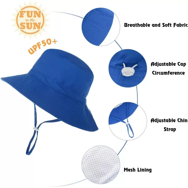 Zando Baby Girls Sun Hat Infant Summer Hat UPF 50+ Sun Protection Cap Wide Brim Bucket Hats for Baby Girls Boys