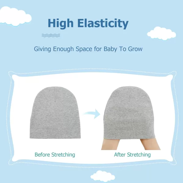 Zando Baby Hats and Mittens Unisex Infant Beanie Caps Newborn Hospital Hat with Scratch Mitten Set for Baby Boys Grils Hats
