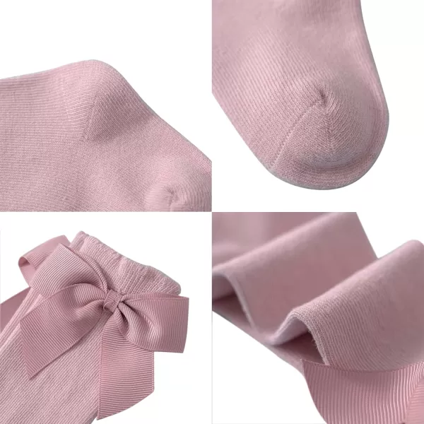 Zando Baby Knee High Socks Infant Newborn Toddler Socks Cotton Ruffle Socks Warm Girls Boys Long Stockings 3-6 Pairs