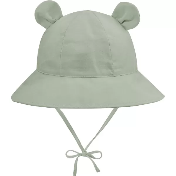 Zando Baby Sun Hat Newborn UPF 50+ Wide Brim Toddler Bucket Hat for Boys Girls Hats Adjustable Summer Beach Caps 0-4 Years