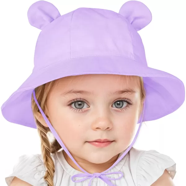 Zando Baby Sun Hat Newborn UPF 50+ Wide Brim Toddler Bucket Hat for Boys Girls Hats Adjustable Summer Beach Caps 0-4 Years