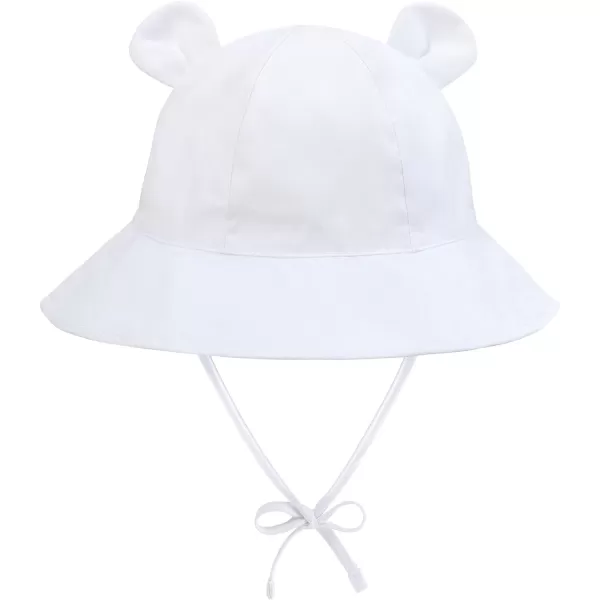 Zando Baby Sun Hat Newborn UPF 50+ Wide Brim Toddler Bucket Hat for Boys Girls Hats Adjustable Summer Beach Caps 0-4 Years