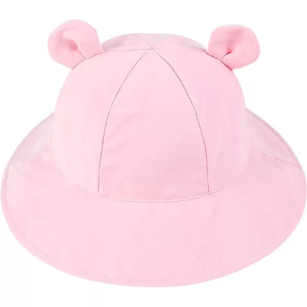 Zando Baby Sun Hat Newborn UPF 50+ Wide Brim Toddler Bucket Hat for Boys Girls Hats Adjustable Summer Beach Caps 0-4 Years