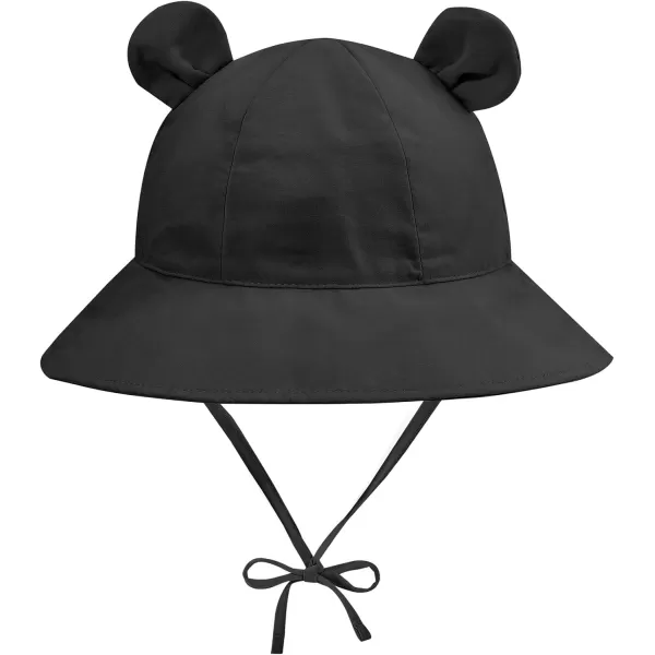 Zando Baby Sun Hat Newborn UPF 50+ Wide Brim Toddler Bucket Hat for Boys Girls Hats Adjustable Summer Beach Caps 0-4 Years