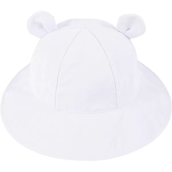 Zando Baby Sun Hat Newborn UPF 50+ Wide Brim Toddler Bucket Hat for Boys Girls Hats Adjustable Summer Beach Caps 0-4 Years
