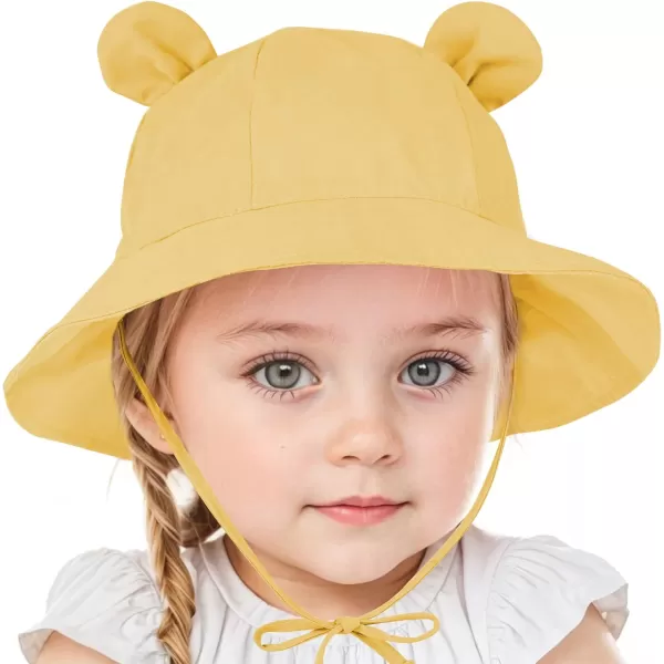 Zando Baby Toddler Sun Bucket Hats Wide Brim Beach Hats Infants Girls Cap Sun Protection Summer Kid Hat