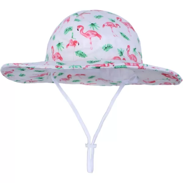 Zando Baby Toddler Sun Bucket Hats Wide Brim Beach Hats Infants Girls Cap Sun Protection Summer Kid Hat