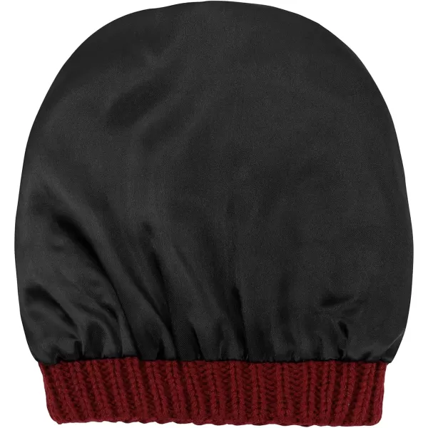 Zando Beanies Women Satin Lined Beanie for Women Warm Winter Hats for Women Thick Knit Beanies for Winter