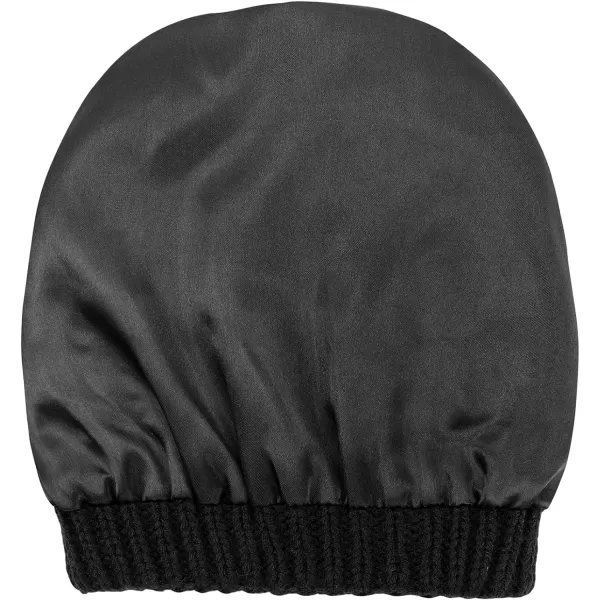 Zando Beanies Women Satin Lined Beanie for Women Warm Winter Hats for Women Thick Knit Beanies for Winter