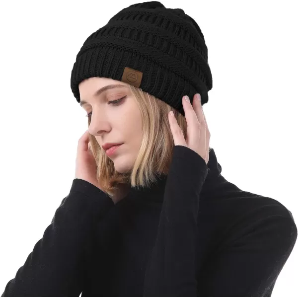 Zando Beanies Women Warm Winter Beanie for Women Thick Soft Hat Knit Hats for Women Slouchy Cap Winter Hat for Women