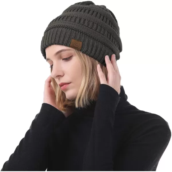 Zando Beanies Women Warm Winter Beanie for Women Thick Soft Hat Knit Hats for Women Slouchy Cap Winter Hat for Women