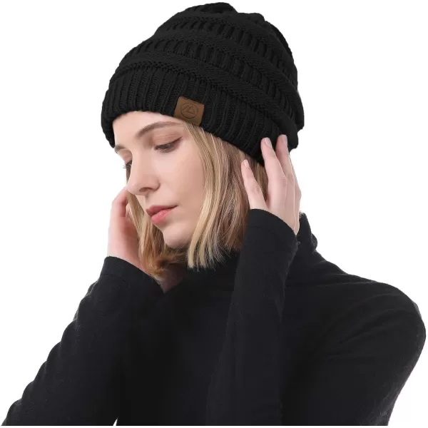 Zando Beanies Women Warm Winter Beanie for Women Thick Soft Hat Knit Hats for Women Slouchy Cap Winter Hat for Women