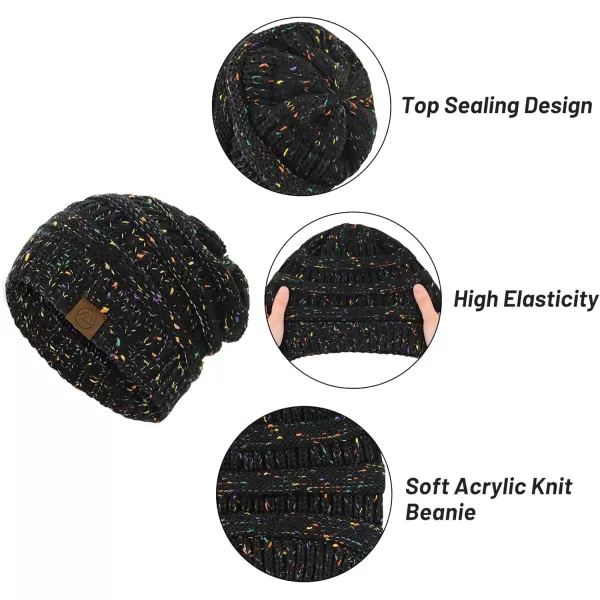Zando Beanies Women Warm Winter Beanie for Women Thick Soft Hat Knit Hats for Women Slouchy Cap Winter Hat for Women