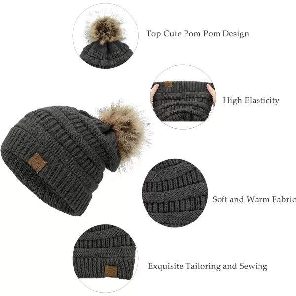 Zando Beanies Women Warm Winter Beanie for Women Thick Soft Hat Knit Hats for Women Slouchy Cap Winter Hat for Women