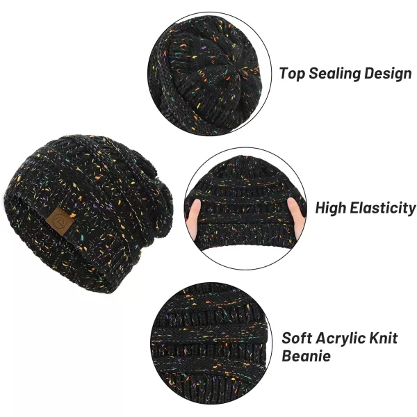 Zando Beanies Women Warm Winter Beanie for Women Thick Soft Hat Knit Hats for Women Slouchy Cap Winter Hat for Women
