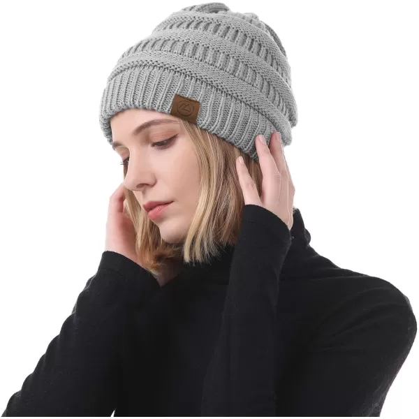 Zando Beanies Women Warm Winter Beanie for Women Thick Soft Hat Knit Hats for Women Slouchy Cap Winter Hat for Women