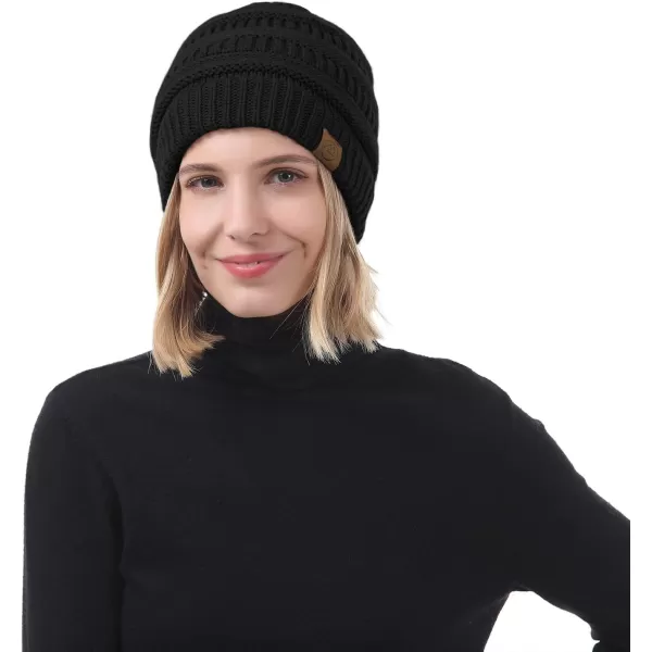 Zando Beanies Women Warm Winter Beanie for Women Thick Soft Hat Knit Hats for Women Slouchy Cap Winter Hat for Women
