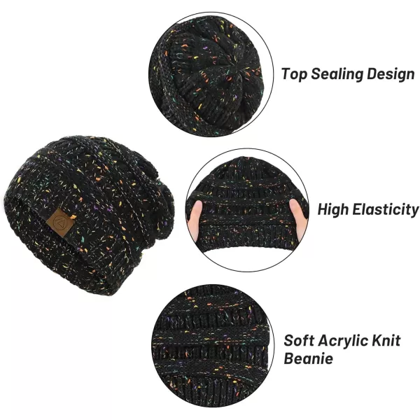Zando Beanies Women Warm Winter Beanie for Women Thick Soft Hat Knit Hats for Women Slouchy Cap Winter Hat for Women