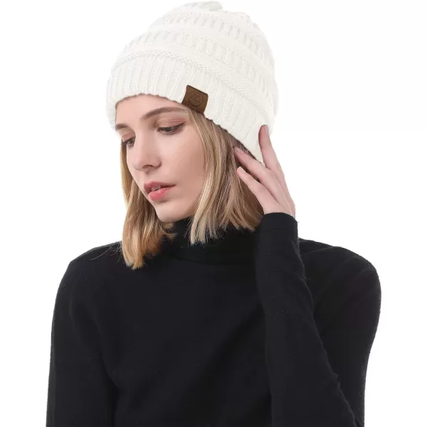 Zando Beanies Women Warm Winter Beanie for Women Thick Soft Hat Knit Hats for Women Slouchy Cap Winter Hat for Women