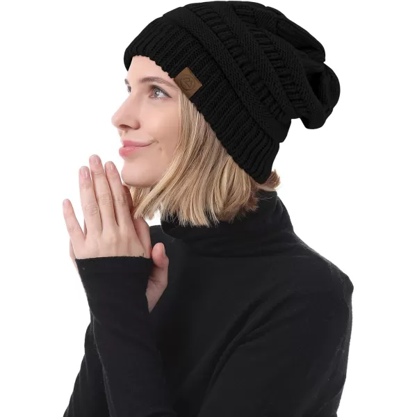Zando Beanies Women Warm Winter Beanie for Women Thick Soft Hat Knit Hats for Women Slouchy Cap Winter Hat for Women