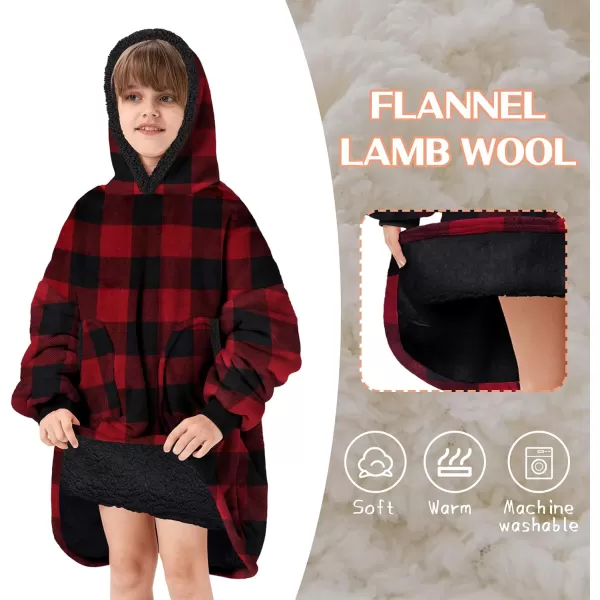 Zando Blanket Hoodie 2024 Wearable Blanket Kids and Adult Gift Comfy Blanket Hoodie Oversized Sweatshirt Sherpa Fleece